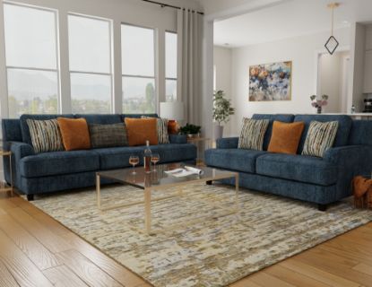 Picture of Arden-Nautical loveseat